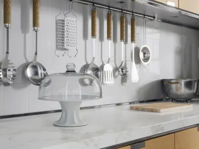  Glass Domed Ceramic Cake Stand Model 