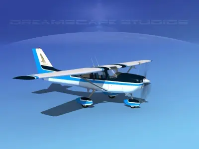 Cessna 172 Skyhawk 1967 V07 3D model
