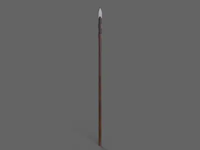 PBR Spear V2c Low-poly 3D model