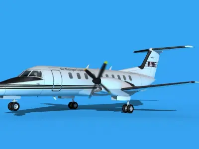 Embraer EMB120 Air Michigan Express 3D model