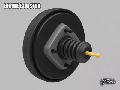 Brake booster 3D model