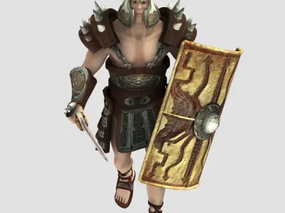 Spartacus for Unity Low-poly 3D model