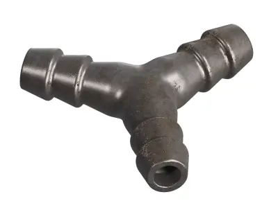 Rusty Steel Hose Connector 3D model
