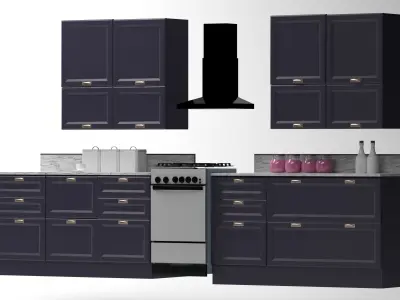 Kitchen Furniture  Free low-poly 3D model