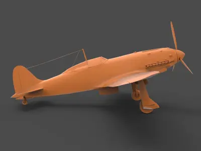 Macchi C205 Veltro 3D print model