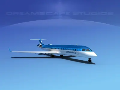 Bombardier CRJ900 Estonian Air 3D model
