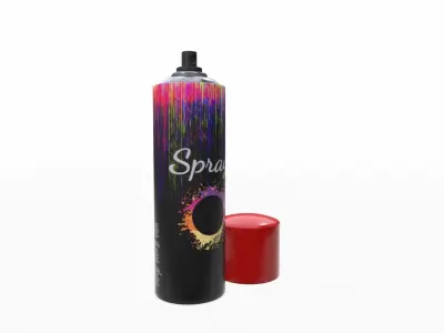 Spray bottle of paint 3D model