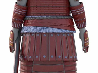 Samurai armor 3D model get