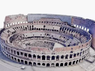 Colosseum - amphitheatre Low-poly 3D model