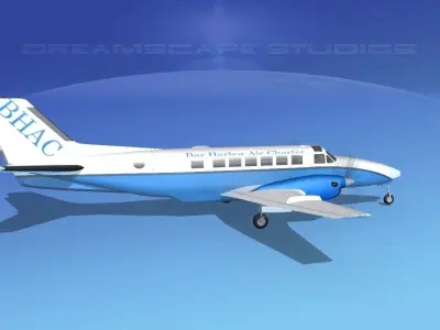 Beechcraft B99 Bar Harbor 3D model