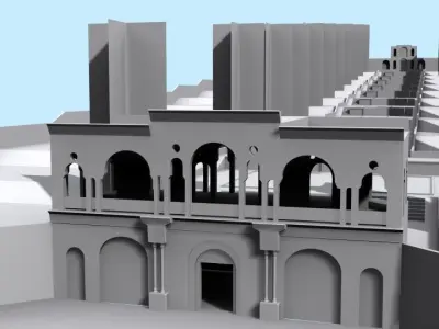 Shahzadeh Mahan Historical Garden Low-poly 3D model
