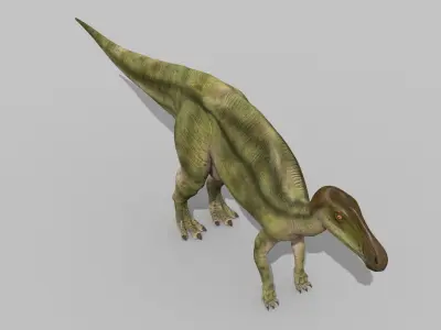 Edmontosaur Lives 8K - 3d animated model 3D model