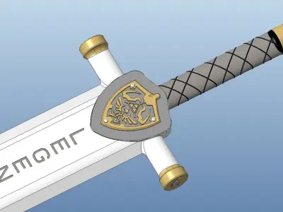 Realtime Sword - The legend of Zelda motive 3D model
