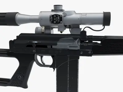 Sniper Rifle VSK-94 3D model