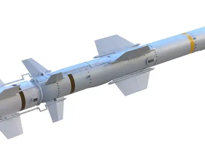 Harpoon  AGM 84S Missile  3D model
