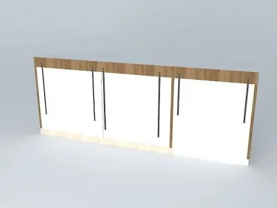 Kit413Panel Inclined Shelves By Alex Marques Free 3D model