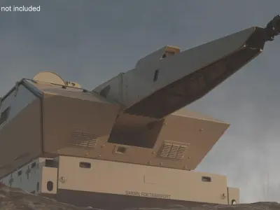 Skynex Air Defense System Sand Color 3D model