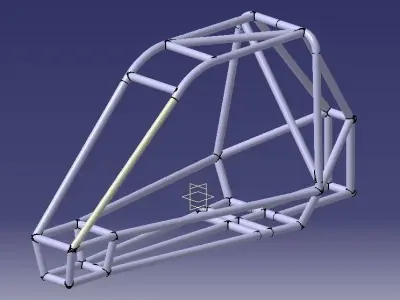 baja rollcage cad model 3D model