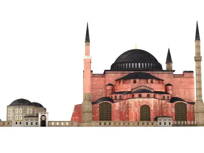 Hagia Sophia Ayasofya camii 3D model