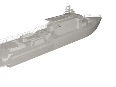 Boat concept 3D model