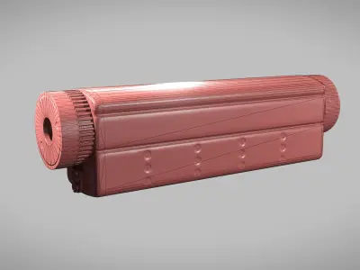 Heckler Koch MK23 Phase 1 OHWS Silencer only Low-poly 3D model