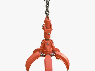 Hydraulic Grab Bucket Scrap M1 3D model