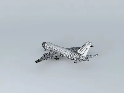 Template Boeing 767 200 Free 3D model