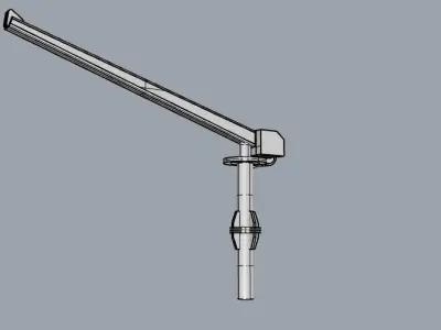 Lifeboat Crane 3D print model