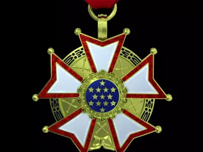 Legion Of Merit medal 3D model