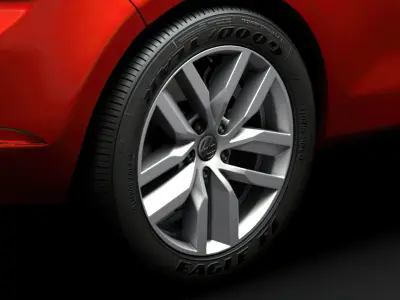 VW Golf TDI 2019 wheel 3D model
