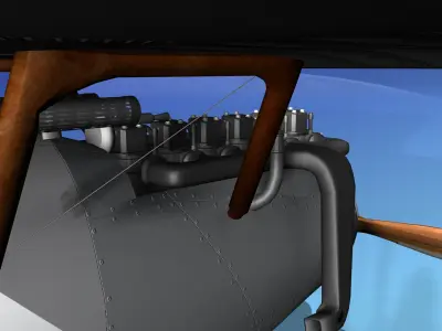 Pfalz DIII Fighter V04 3D model