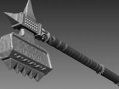Zbrush Axe 2 3D model