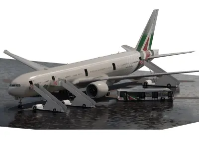 ALITALIA BOEING 777-300ER 3D model