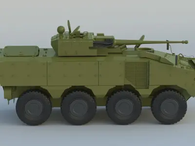 Iveco SuperAV 8x8 Armored Vehicle 3D model