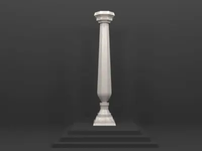 Ornament column Free 3D model