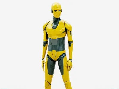 i-HOMO 02  Rigged for Unreal Engine - Unity - MIXAMO  3D model