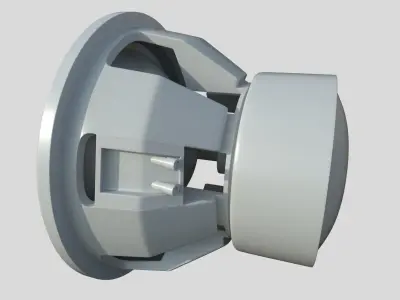 Car Audio System Speaker and Box HighPoly 3D model