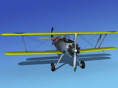 Stearman PT-17 Kaydet V08 3D model