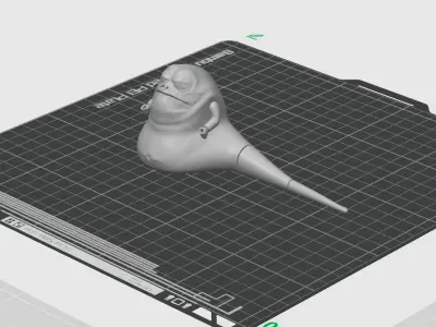 Jabba - The Complete Saga - 3D Printable Custom Lego Minifigure 3D print model