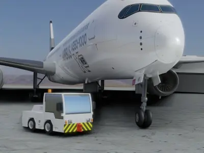Airport Vehicle Truck Low-poly 3D model