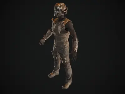 Skull armor  6 Low-poly 3D model