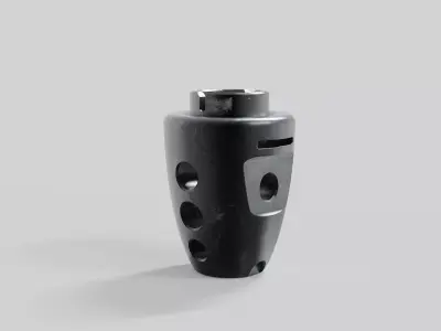 Muzzle brake biscoi 3D model