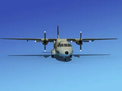 Casa CN-235 Royal Morroccan Air Force 3D model