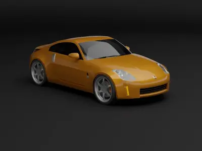 Nissan 350Z Free low-poly 3D model