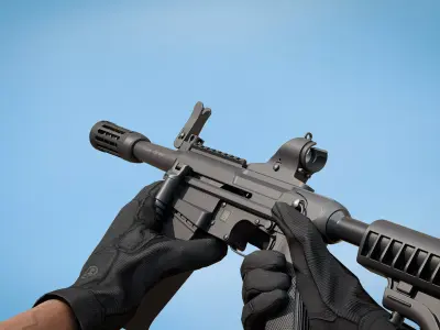 MAGPUL PATROL GLOVES Low-poly 3D model