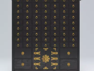 KOREAN HERB CABINET 01 3D model