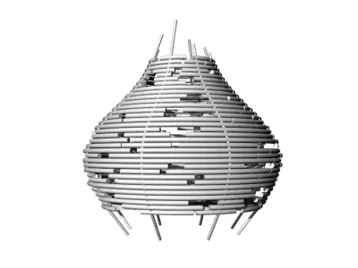 Woven Bird Blind 3D model