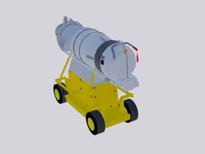 Turboprop Aircraft Engine Canada PT6 3D model