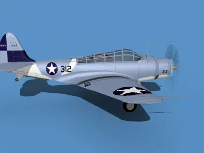 Douglas TBD-1 Devestator V12 3D model