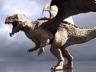 Viking Dragon King 3D model